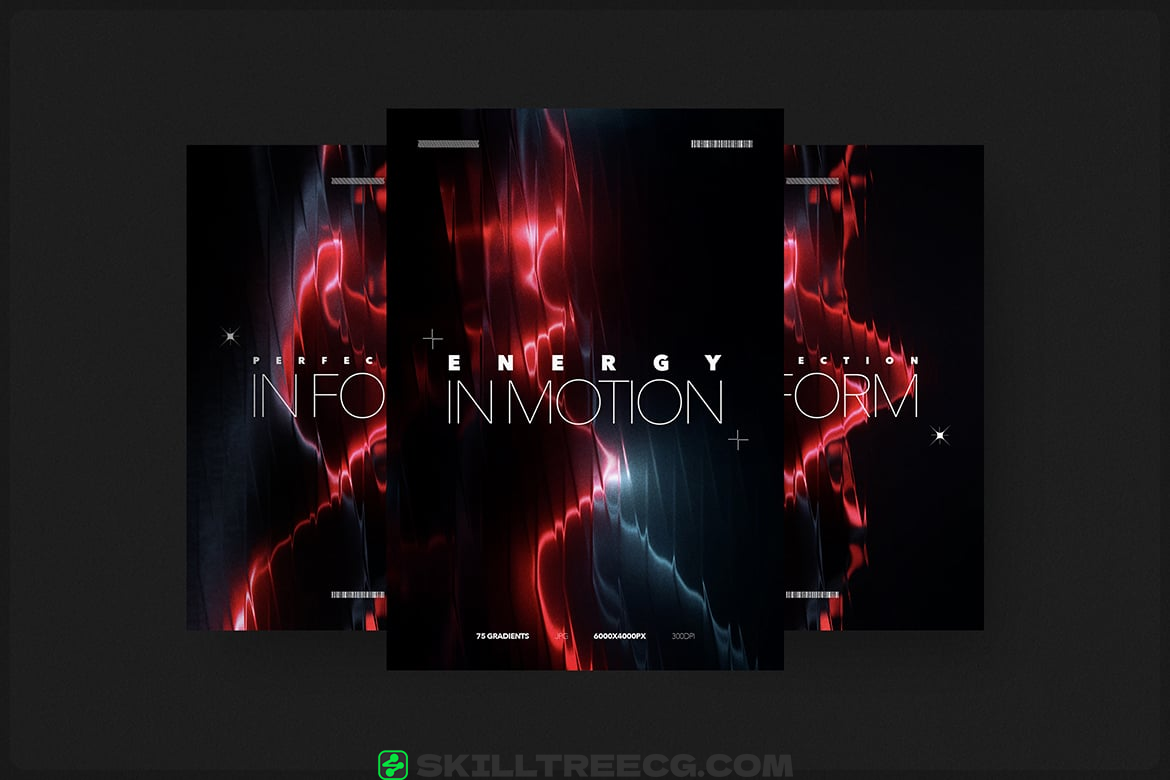 图片[5]-Neon Red Abstract Gradients（964001）-技能树